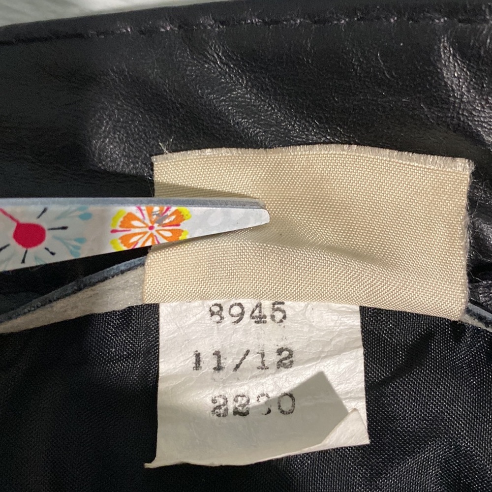 Eureca Vintage Black Leather Skirt High Waist Midi Pencil Skirt Size S/M - Picture 7 of 14